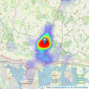 Morris Dibben - Cowplain listings heatmap