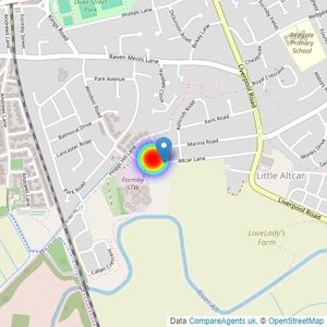 Morris Homes Ltd listings heatmap