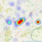 Morris Marshall & Poole - Newtown listings heatmap