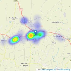 Morriss & Mennie Estate Agents - Holbeach listings heatmap