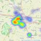 Mortimer & Gausden - Bury St. Edmunds listings heatmap