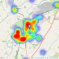 Mortimers - Clitheroe listings heatmap