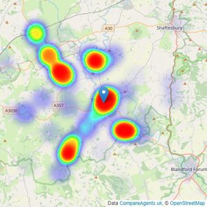 Morton New - Sturminster Newton listings heatmap