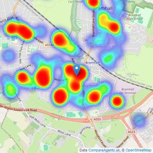 Mosley Jarman - Bramhall listings heatmap