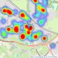 Mosley Jarman - Bramhall listings heatmap