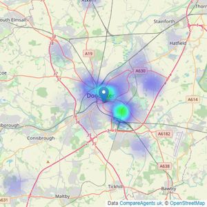 Moss Properties Doncaster - Doncaster listings heatmap