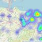 MOV8 Real Estate - Scotland Head Office listings heatmap