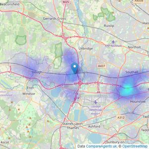 Move Inn Estates Iver - Iver listings heatmap