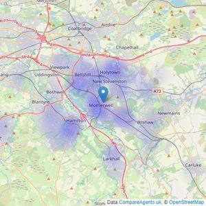 Move On - Motherwell listings heatmap