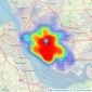 Move Residential - Mossley Hill listings heatmap