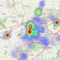 Move Sales & Lettings - Gloucester listings heatmap