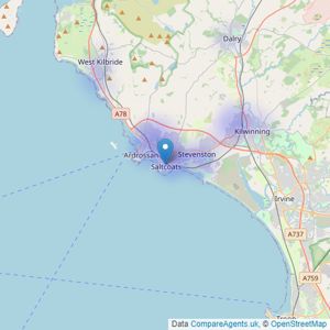 Move2 Lettings & Sales Ltd - Saltcoats listings heatmap