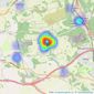 Move2Here Ltd - Pentyrch listings heatmap