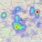 Moveli - London listings heatmap