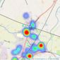 Moving Works - Burscough listings heatmap