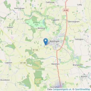 MPH Sales - Aylsham listings heatmap