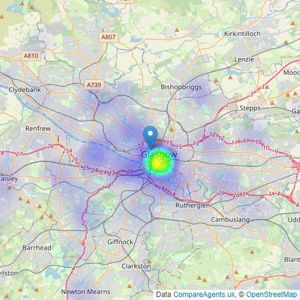 MQ Estate Agents and Lettings - Covering Scotland listings heatmap