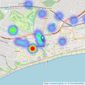 MRKT Property Experts - Bournemouth listings heatmap