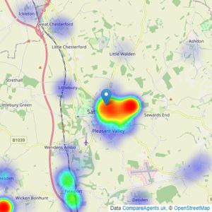 Mullucks - Saffron Walden listings heatmap