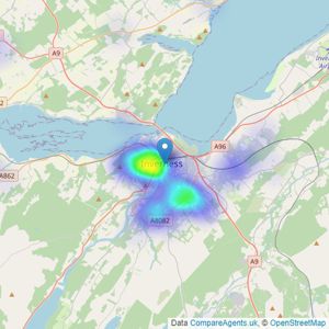 Munro & Noble - Inverness listings heatmap