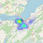 Munro & Noble - Inverness listings heatmap