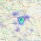 Murphy Property Agents Ltd - Pontefract listings heatmap