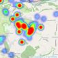 Murrays Estate Agents - Minchinhampton listings heatmap