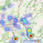 Murrays Estate Agents - Stroud listings heatmap