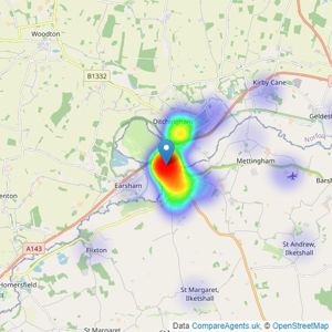 Musker McIntyre - Bungay listings heatmap