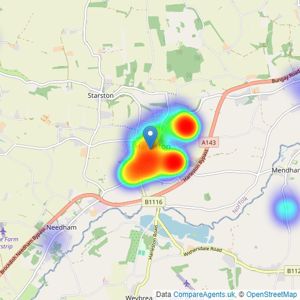 Musker McIntyre - Harleston listings heatmap