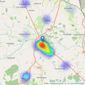 Mustard - Towcester listings heatmap