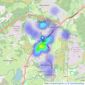 MUVA - Ferndown listings heatmap