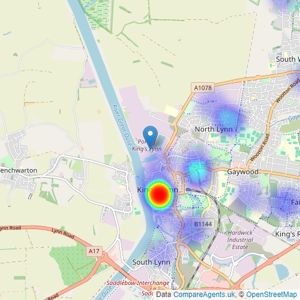 My House Online - King's Lynn listings heatmap