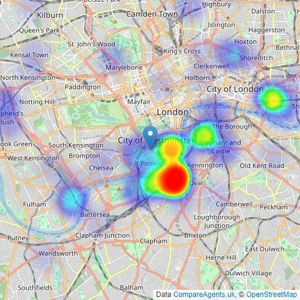 MY LONDON HOME - London listings heatmap