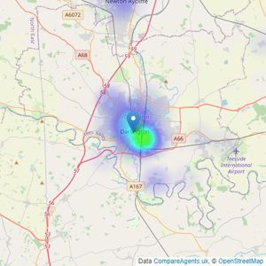 My Property Box - Darlington listings heatmap