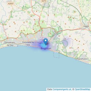 MyHaus Brighton - Brighton listings heatmap