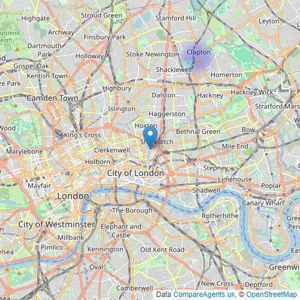 Mylako Ltd Chartered Surveyors - London listings heatmap