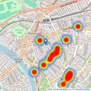 N&N Richmond - Richmond listings heatmap