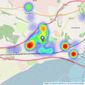 Nathan James Estate Agents - Caldicot listings heatmap