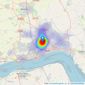 Neil Kaye Estate Agents - Hull listings heatmap