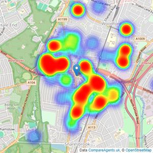 Neil King - London listings heatmap