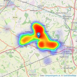 Neil Robinson - Skelmersdale listings heatmap