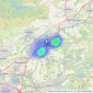 Nest Estate Agents - Cumbernauld listings heatmap