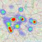 Nest Seekers International - London listings heatmap