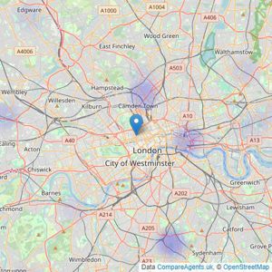 Network Auctions Limited - Watford listings heatmap