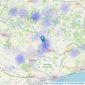 Neville & Neville Estate Agents - Cowbeech listings heatmap