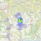 New Horizons Estate Agents - Bargoed listings heatmap