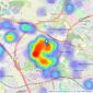 Newby & Co - Leicester listings heatmap