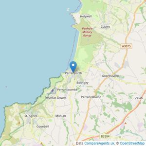 NewHuis - Covering Cornwall listings heatmap