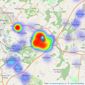 Newton Fallowell - Ashby-De-La-Zouch listings heatmap